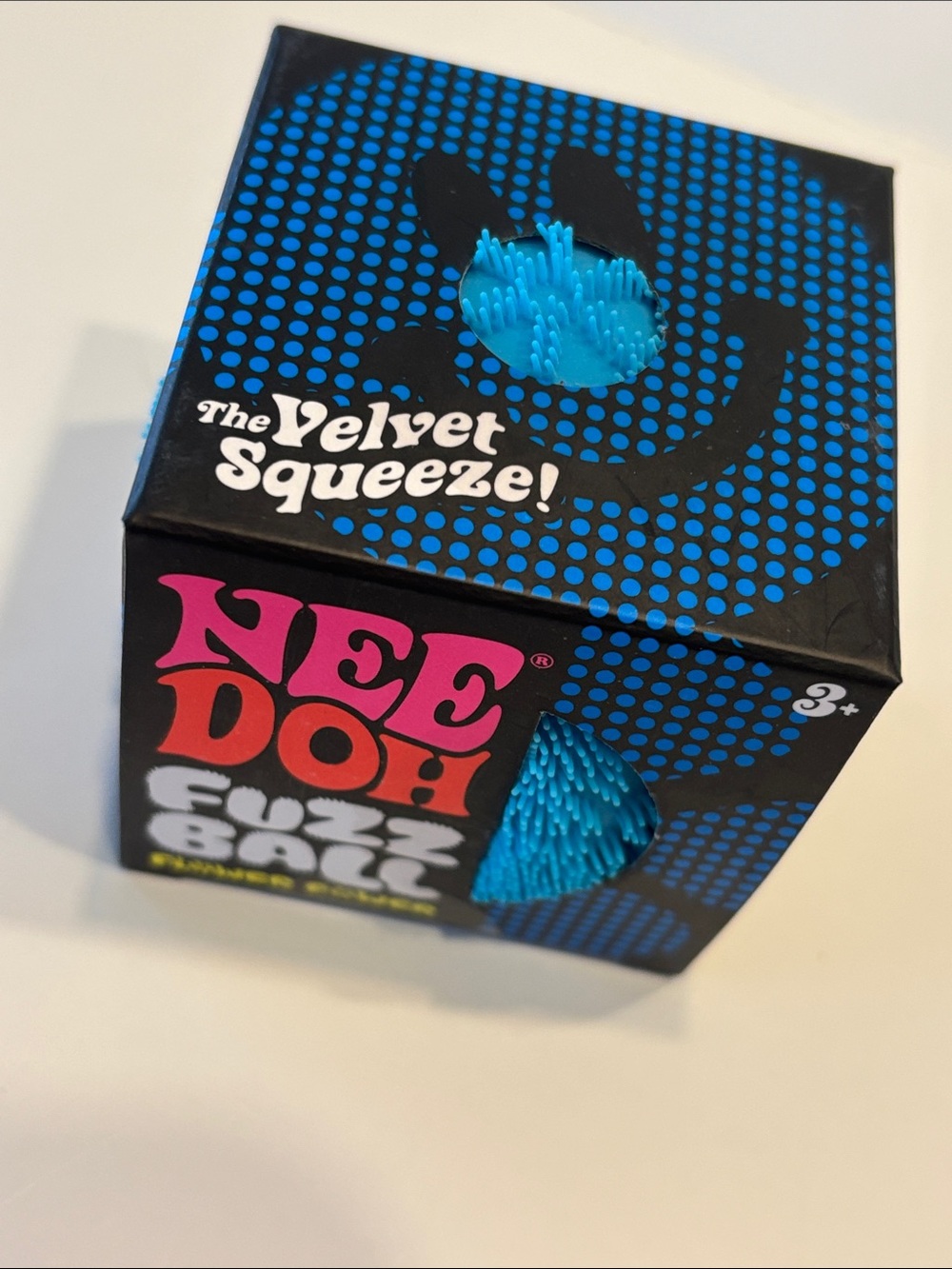 Schylling Needoh Fuzz Ball Wonder Waves Blue Sensory Squishy - Picture 7 of 8